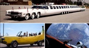 Самые причудливые мировые автомобильные рекорды: от лимузина с 26 колесами до самого быстрого автомобиля в космосе (9 фото)