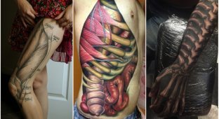 Раскрыть свой внутренний мир: самые крутые анатомические тату (21 фото)