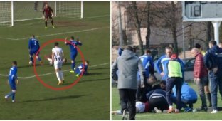 25-летний футболист умер во время матча (2 фото + 1 видео)