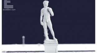 На 3D-принтере напечатали миллиметрового «Давида» Микеланджело (4 фото)