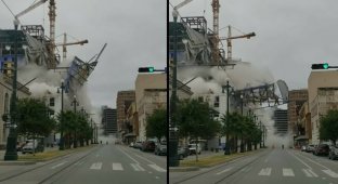 В Новом Орлеане обрушился строящийся отель (6 фото + 1 видео)