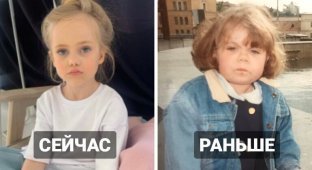 Девушка сравнила своё фото в 5 лет с фотографиями современных детей (22 фото)