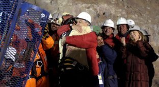 Чудесное спасение чилийских шахтеров (33 фото)