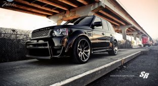 Range Rover Sport в шикарном обвесе и с дисками от Modulare Wheels (4 фото + видео)