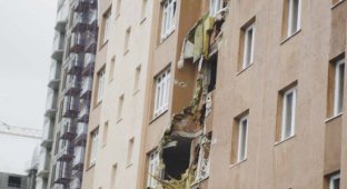 В Кемерово упал башенный кран (6 фото + видео)