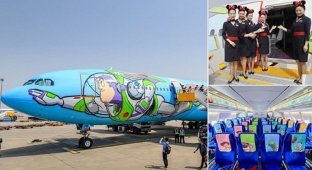 Китайцы запустили рейсовый самолет, посвященный "Истории игрушек" (16 фото)
