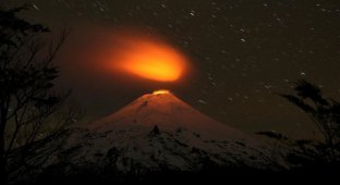 Неугомонный вулкан Вильяррика в Чили (21 фото)