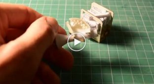 Видеоблогер собрал миниатюрный работоспособный двигатель V8 из бумаги