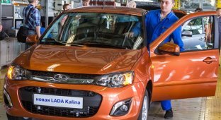 На АвтоВАЗе началось серийное производство Lada Kalina-2 (16 фото)