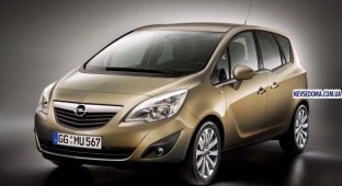 Новые фотографии обновленного Opel Meriva (32 фото)