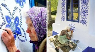90-летняя бабушка из Чехии превращает деревню в художественную галерею (17 фото)