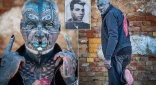 Магнето: самый татуированный пенсионер в Германии (4 фото)