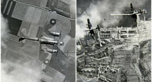 Атака с воздуха: кадры бомбардировки нацистской Германии британскими "Бленхеймами" (15 фото)
