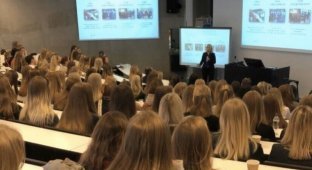Урок в скандинавском колледже (1 фото)