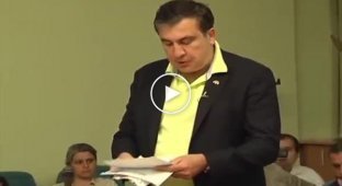 Полная версия записи встречи Саакашвили в Госавиаслужбе
