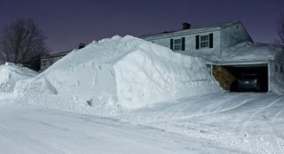 В Канаде много снега