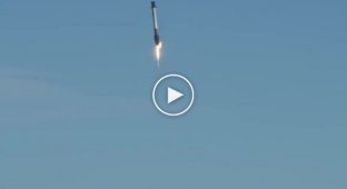 Первая ступень ракеты Falcon 9 упала в океан во время посадки