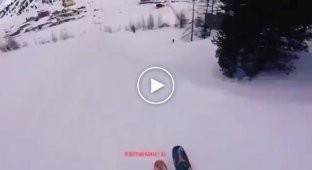 Лыжник потерял лыжню