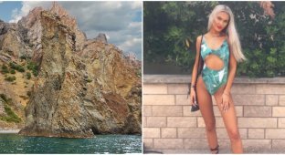 Instagram-модель пыталась сделать селфи на краю обрыва и сорвалась вниз (3 фото)