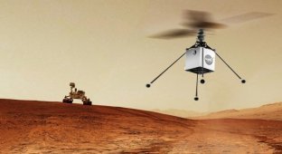 Вертолёт на Марсе (4 фото)