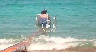 Пляж для инвалидов-колясочников