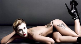 Леди Гага в откровенной фотосессии (10 фото) (эротика)