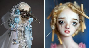 Пугающе реалистичные и откровенные фарфоровые куклы Марины Бычковой (26 фото)