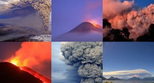 Чилийские вулканы с высоты птичьего полета (18 фото)