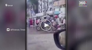 Момент взрыва в китайском отеле попал на видео