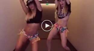 Девушки танцуют под песню Daddy Yankee - Dura