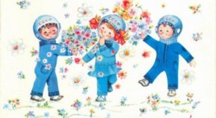Советские поздравительные открытки (15 Фото)