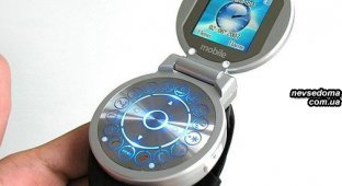 Cool G108 – наручные часы + телефон-раскладушка (7 фото)