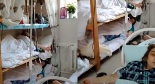 Заболевших медиков из Дербента разместили в кладовке для белья (5 фото + 1 видео)