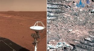 Космическое агентство Китая опубликовало новые снимки Марса (7 фото)