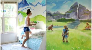 Девушка превратила комнату младших сестёр в фэнтези-мир известной видеоигры (11 фото + 1 видео)