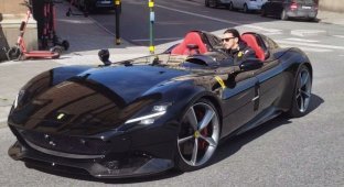 Златан Ибрагимович попался на нелегальном вождении своего редкого Ferrari Monza (6 фото + 1 видео)