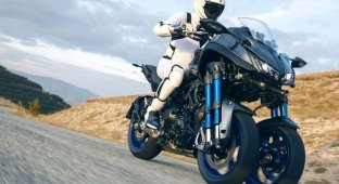 Новый трехколёсный мотоцикл Yamaha Niken (30 фото + 1 видео)