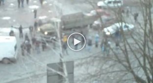 Майдан. Активисты против спецтехники для беркута в Боярке
