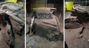 Археологи обнаружили уникальную церемониальную колесницу времён античности (12 фото + 1 видео)