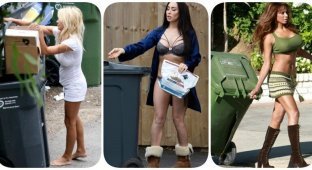 "В чем мать родила!": знаменитости, которые обожают выносить мусор в неглиже (13 фото)