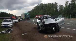 В Башкирии водитель погиб вместе со своей матерью