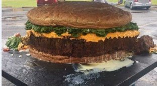 Самый большой гамбургер в мире, который можно заказать (5 фото)