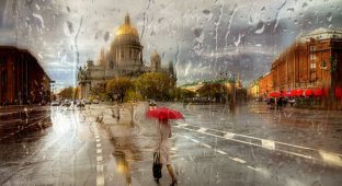 Дождливые пейзажи петербургского фотографа, словно написанные маслом (21 фото)