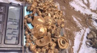 Мужчина из Индии нашел клад с драгоценностями на своем участке (4 фото)