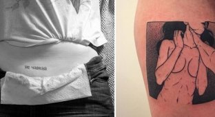 Провальные татуировки на девичьих телах (18 фото)