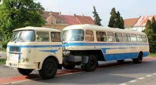 Чехословацкий пассажирский автобус Karosa NO 80 (10 фото)