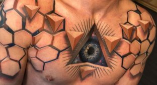 Потрясающие 3D-татуировки (30 фото)