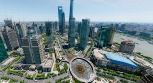 Панорама Шанхая с возможностью невероятного зума (7 фото)