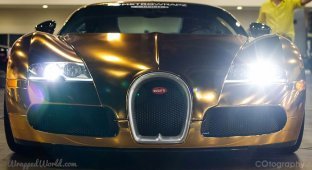 Золотой Bugatti Veyron рэпера Flo Rida (13 фото + 2 видео)