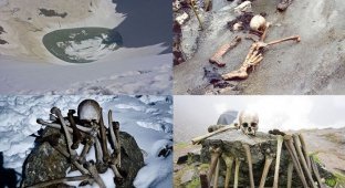 Удивительное озеро скелетов Роопкунд в Индии (9 фото)